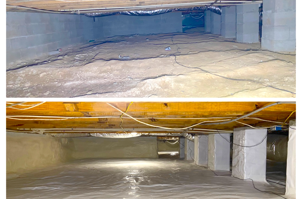 Columbia Crawl Space Encapsulation Before & After